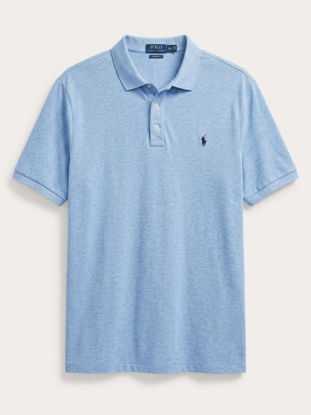 Polo Ralph Lauren Classic Fit Mesh Polo Shirt Isle Heather XXL
